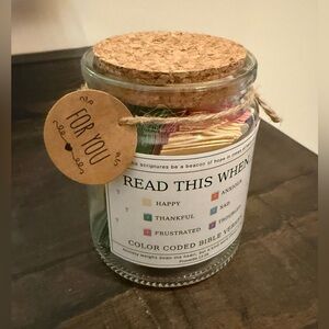 Bible Verse Jar, 92 Premium Printed Scripture Cards, Daily Prayer & Faith Quotes